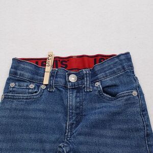 Levi's 511 Button Zip Casual Medium Wash Denim Jeans Youth Size 5 Blue